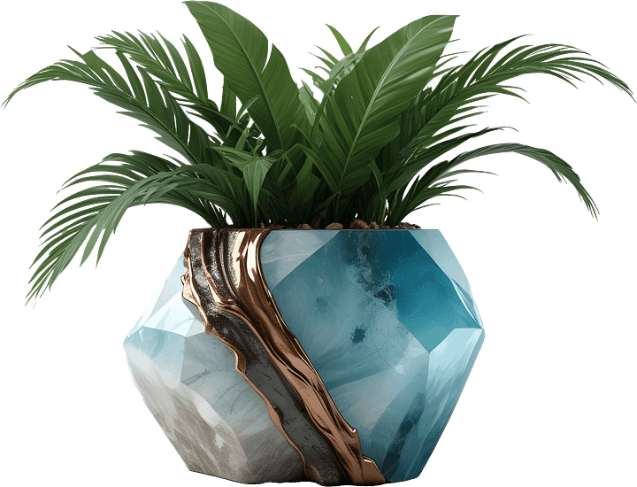 Coastal Luxe Spa Decor – Aqua Serenity – Object PNG product image (1)