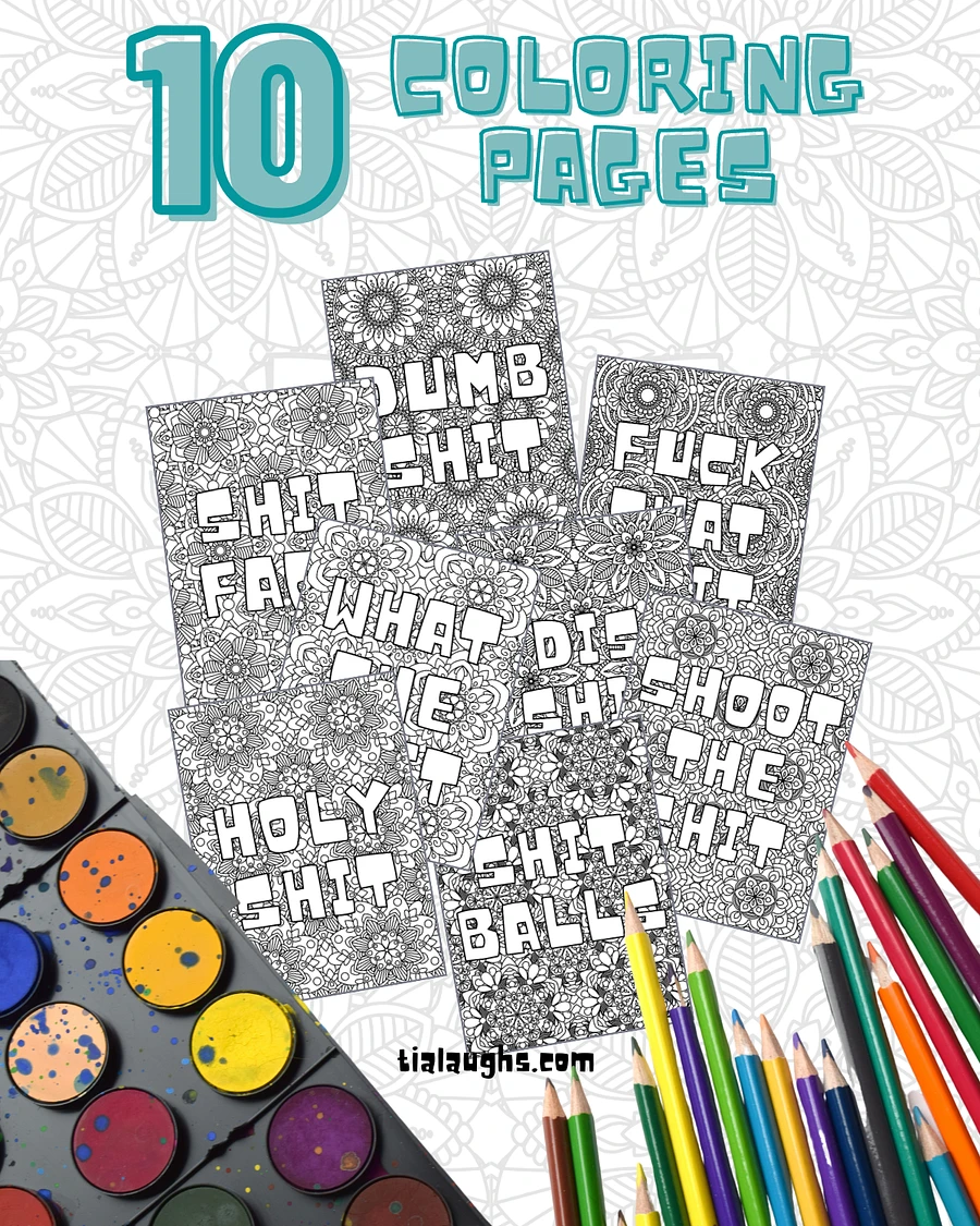 More Swear Word Coloring Pages product image (3)