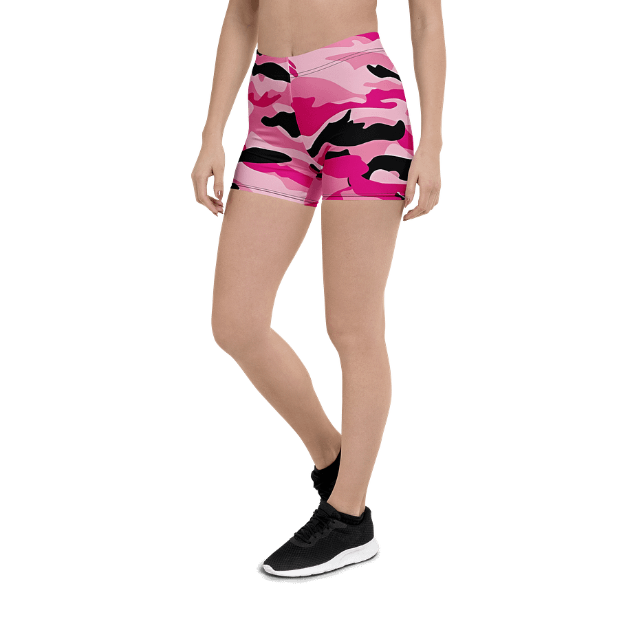 Short de sport camouflage rose et noir product image (5)