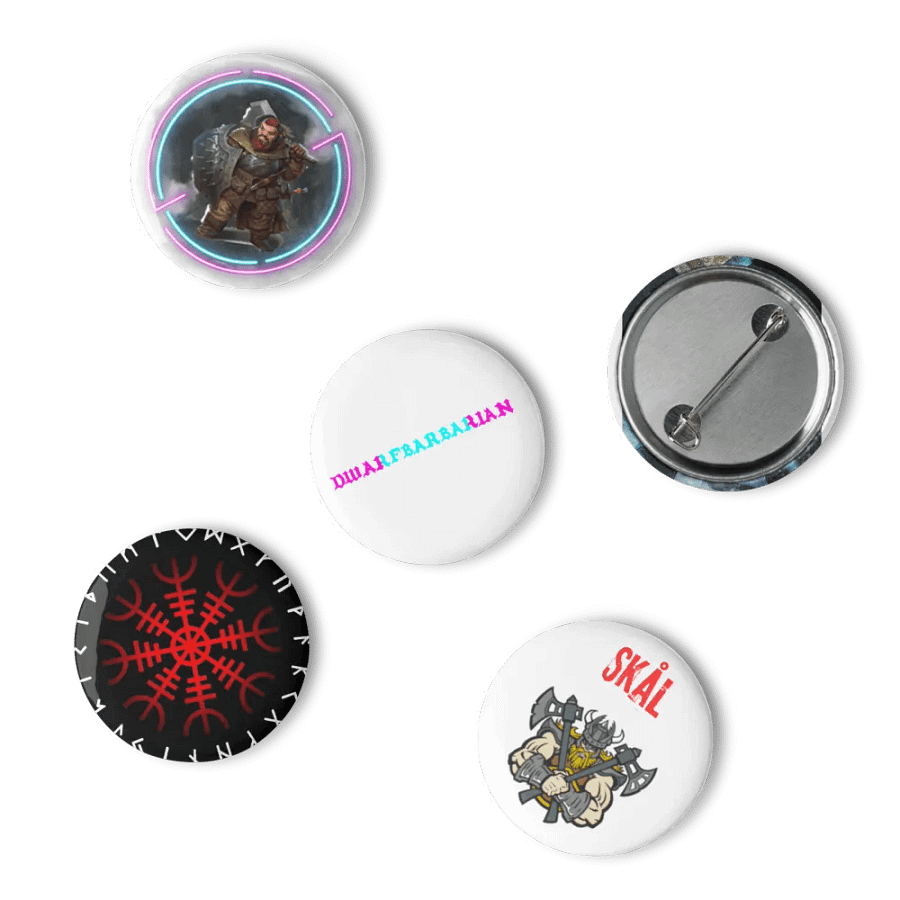 Barbarian pin badges product image (6)