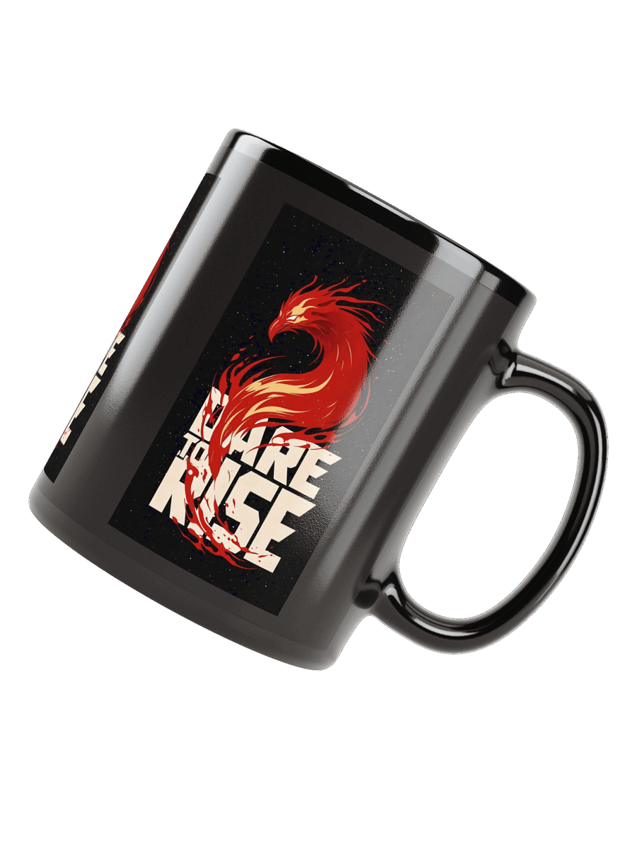 Dare To Rise - Black Glossy Mug product image (4)