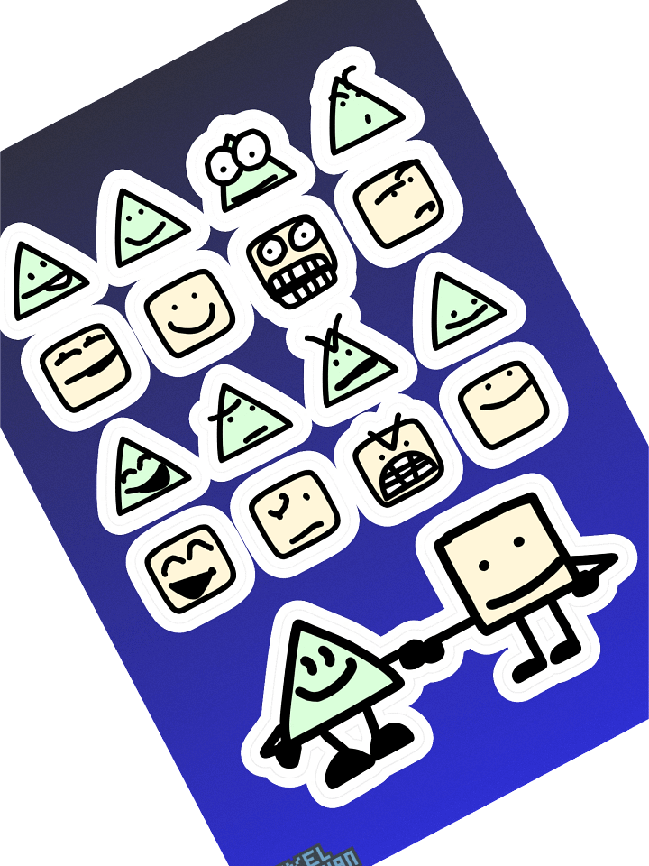 Jim & Jom Sticker Sheet product image (1)