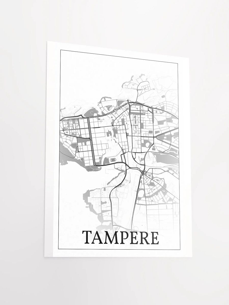 Tampere, Finland, city map print product image (13)