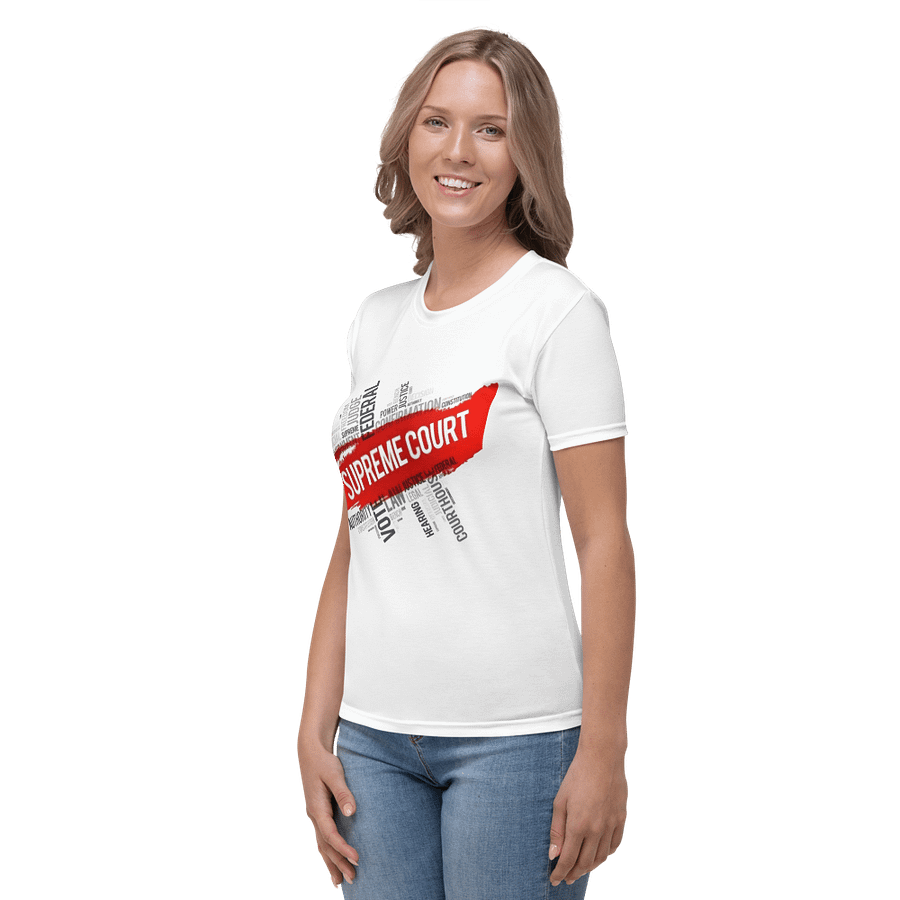 Women's Crew Neck T-Shirt Supreme Lettering Worlds product image (3)
