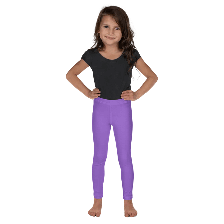 Kids Plain Color Amethyst Leggings product image (1)