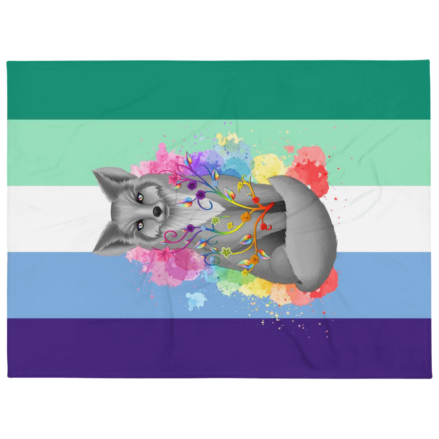 Gay Pride Fox Blanket (2023) product image (1)