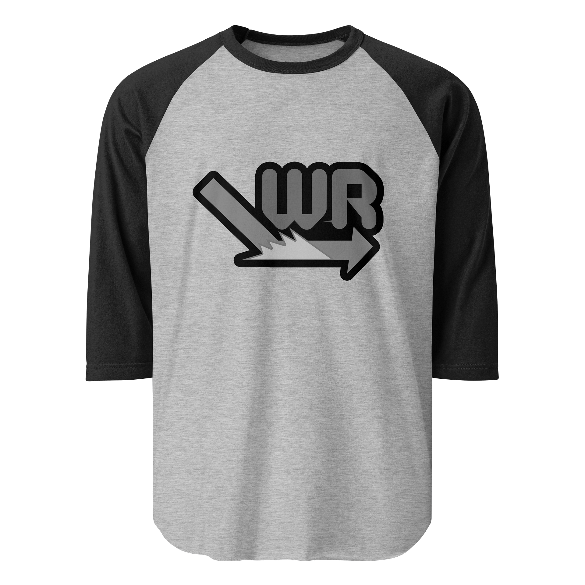 Grayscale Baseball T-Shirt product image (1)