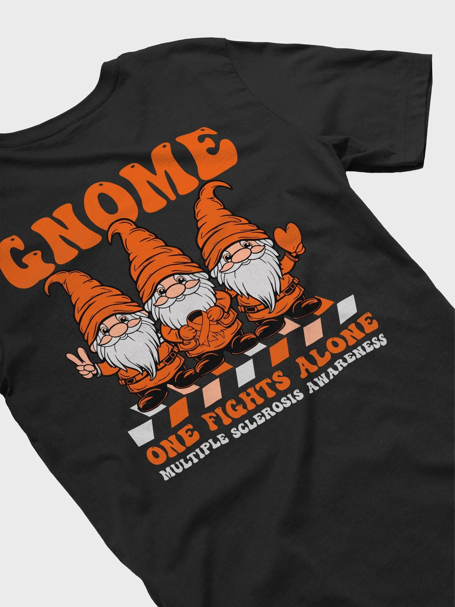 Gnome One Fights Alone Multiple Sclerosis Awareness Tee product image (4)