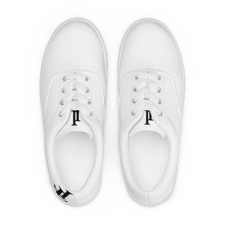 Midnight Black Lace-Up Canvas Shoes product image (1)