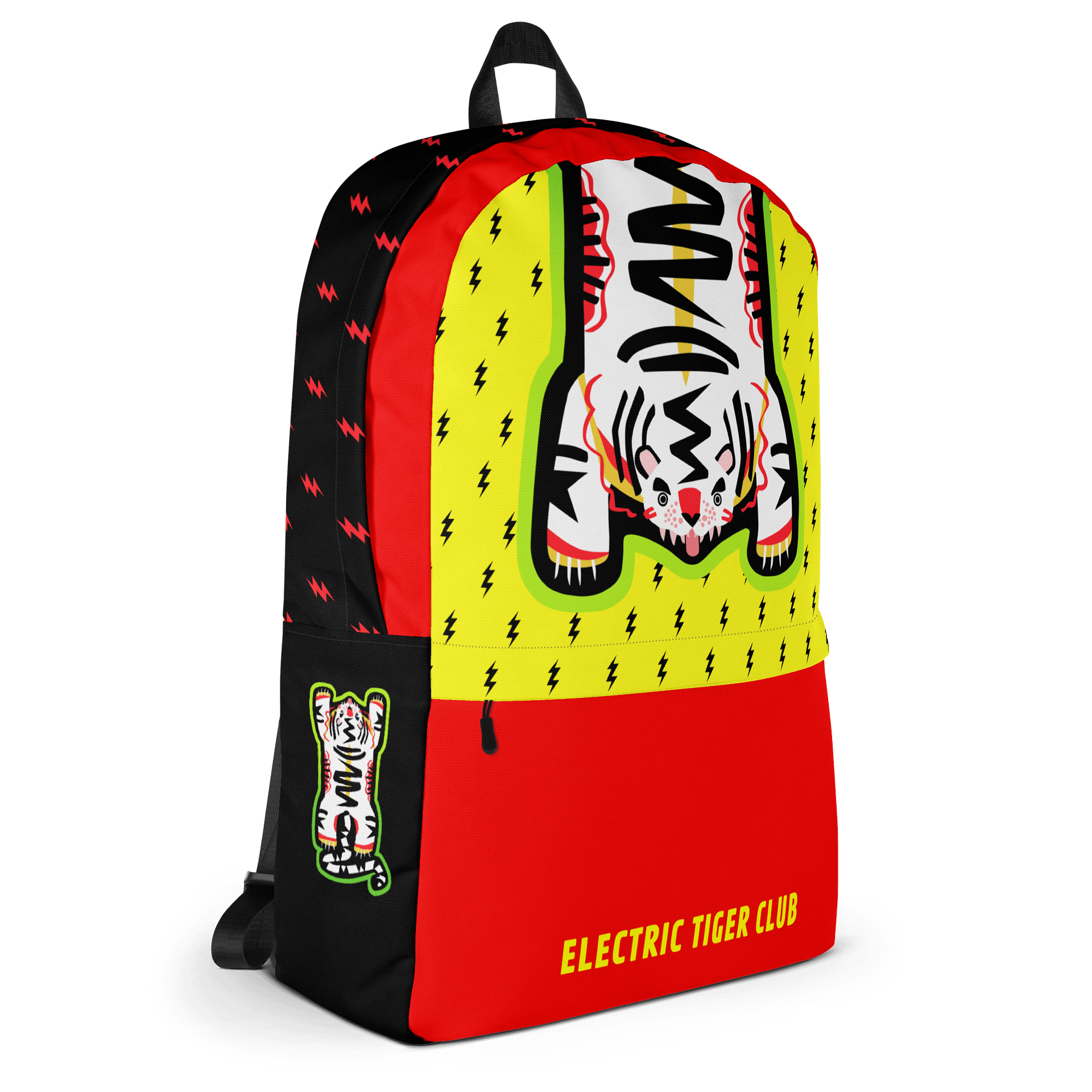 Yellow and Black Tiger Backpack product image (4)