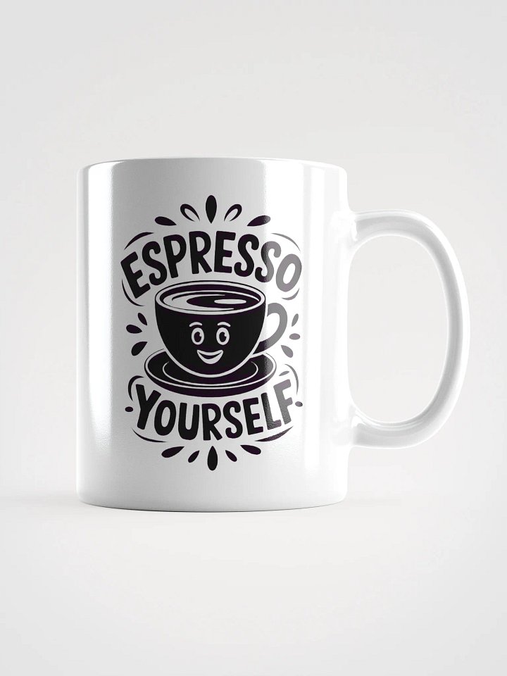 White Glossy Mug with Espresso Yourself Design product image (1)