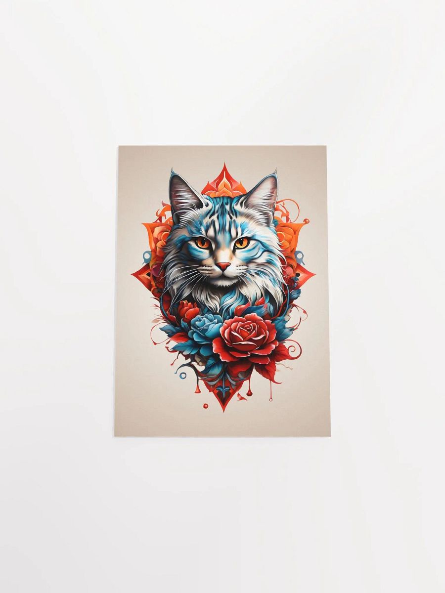 Regal Cat & Roses Poster product image (10)