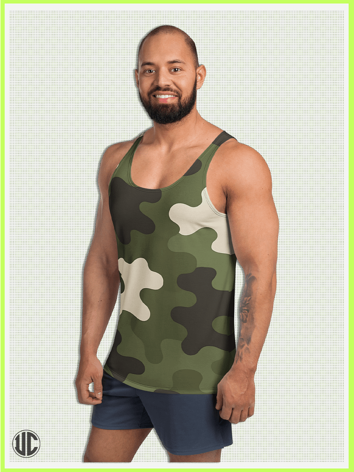 Becker’s Modern Camo – Men’s Tank Top product image (1)