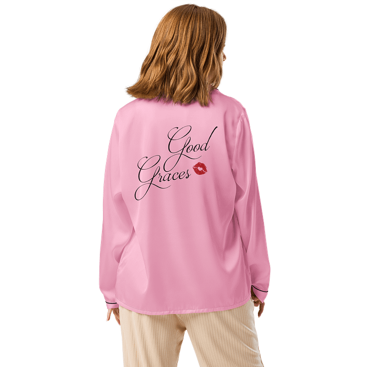 Good Graces - Elegant Silky Pink Pajama Top product image (2)