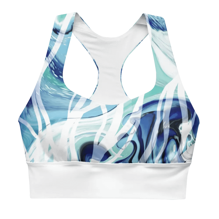 Ocean Lights Recycled Longline Sports Bra product image (1)