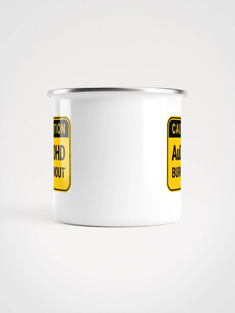 CAUTION: AuDHD BURNOUT Enamel Mug product image (5)