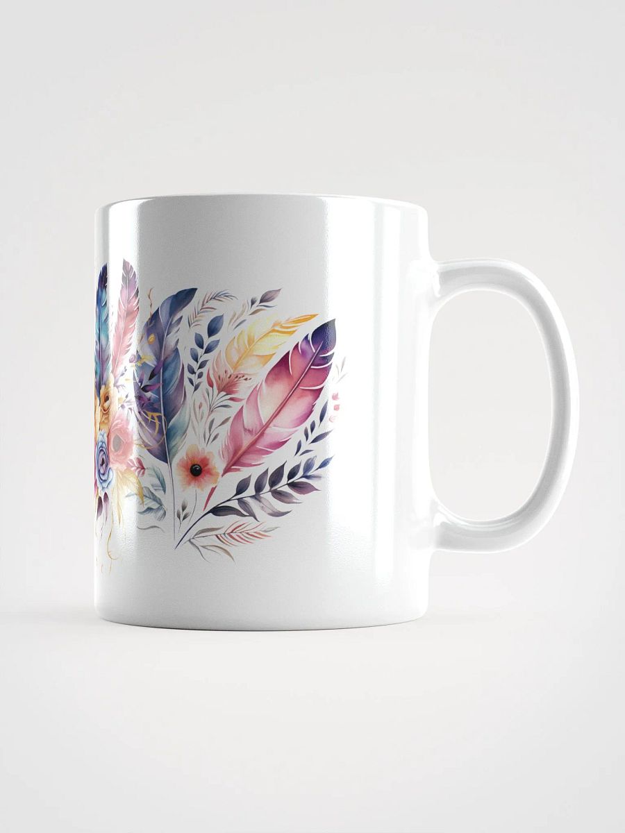 Vibrant Feathers and Roses Mug product image (1)