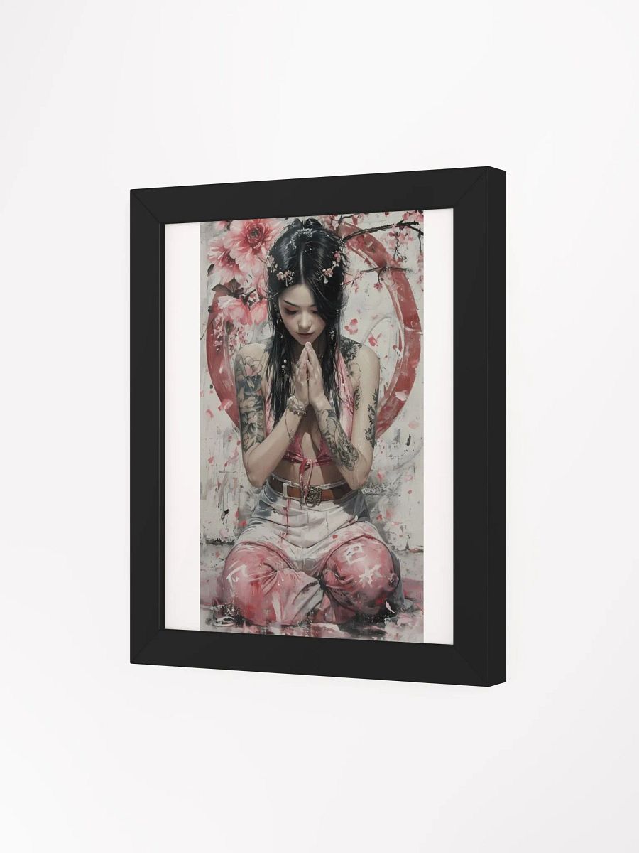 Serene Floral Prayer Matte Poster product image (29)