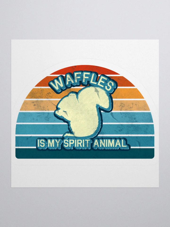 Retro Waffles - Spirit Sticker product image (5)