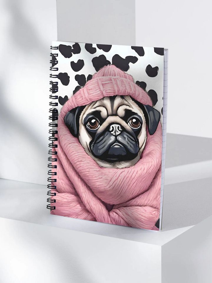 Dotted Pug Spiral Notebook product image (1)
