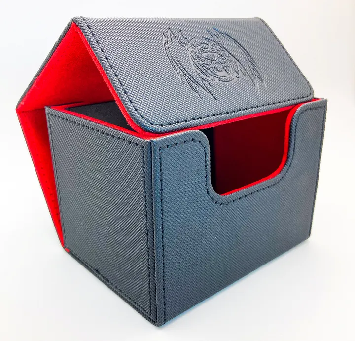 100+ Card Black & Red Spider Deck Box product image (1)