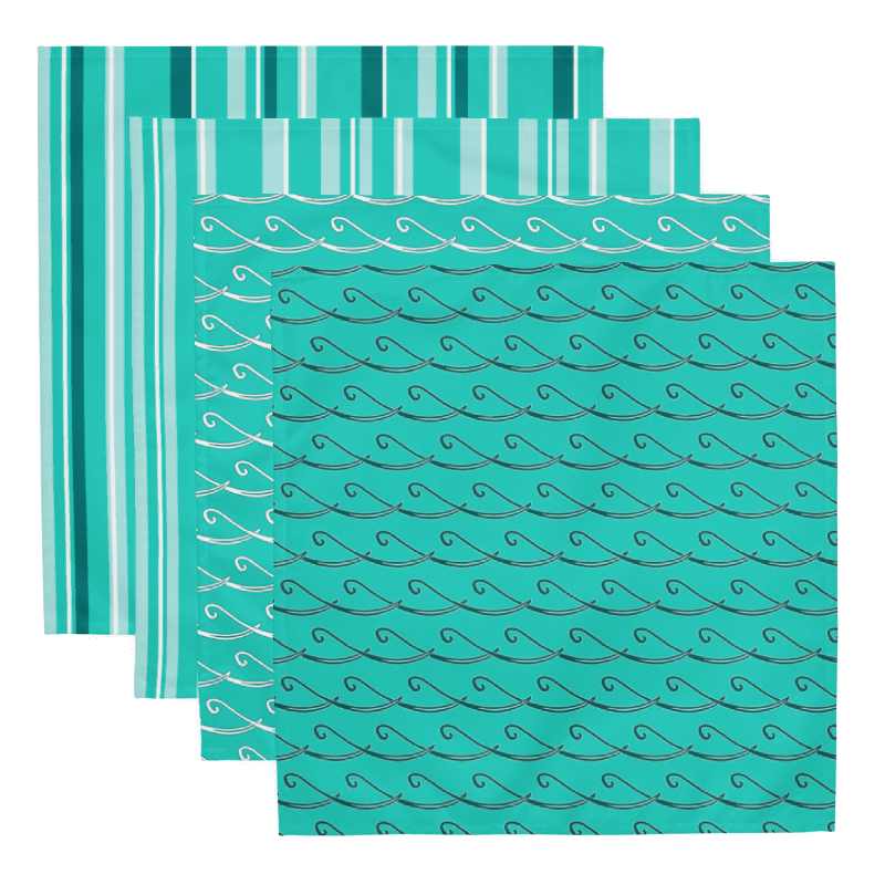 Set of Party Time! Stripes and Waves Cloth Napkins product image (1)