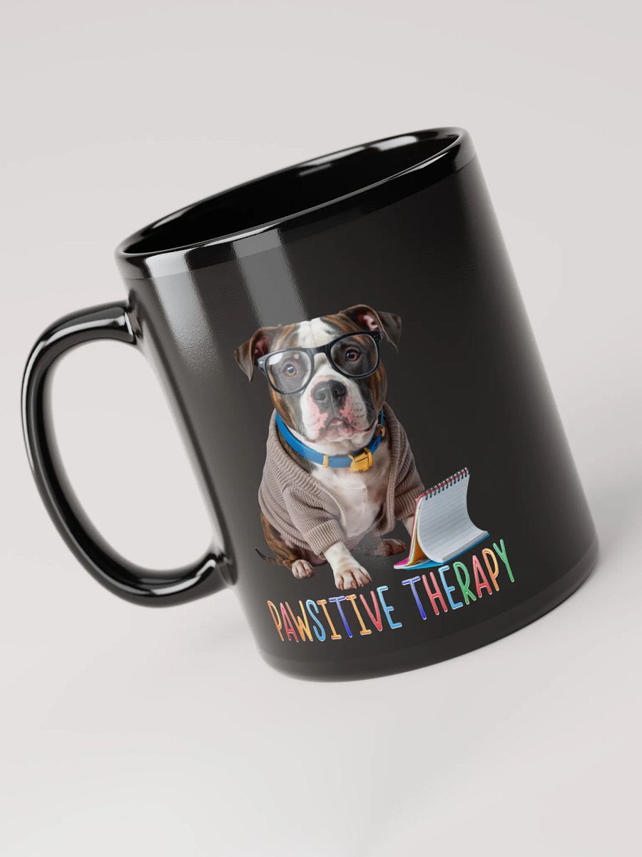Pawsitive Therapy Black Mug product image (3)