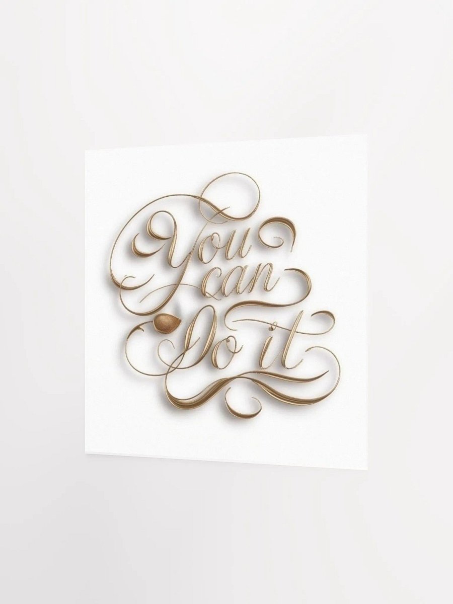Self-Love Affirmation Art for Goal Manifestation and Self-Care - You Can Do It product image (3)
