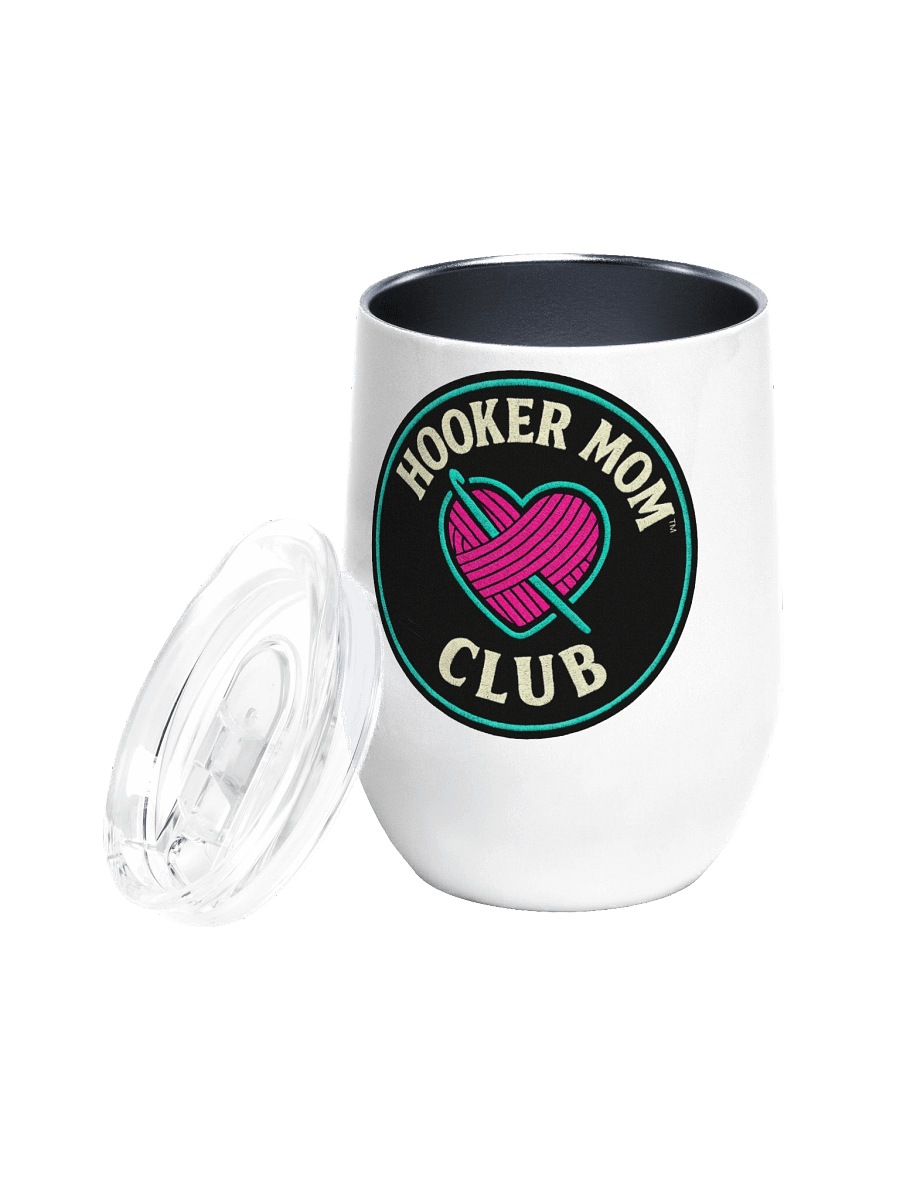 Hooker Mom™ Club Wine Tumbler – Sip. Stitch. Survive. product image (1)