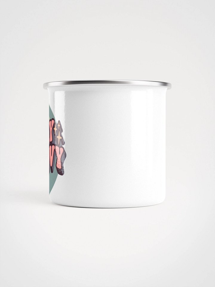 Stay Groovy Enamel Mug - Green product image (2)