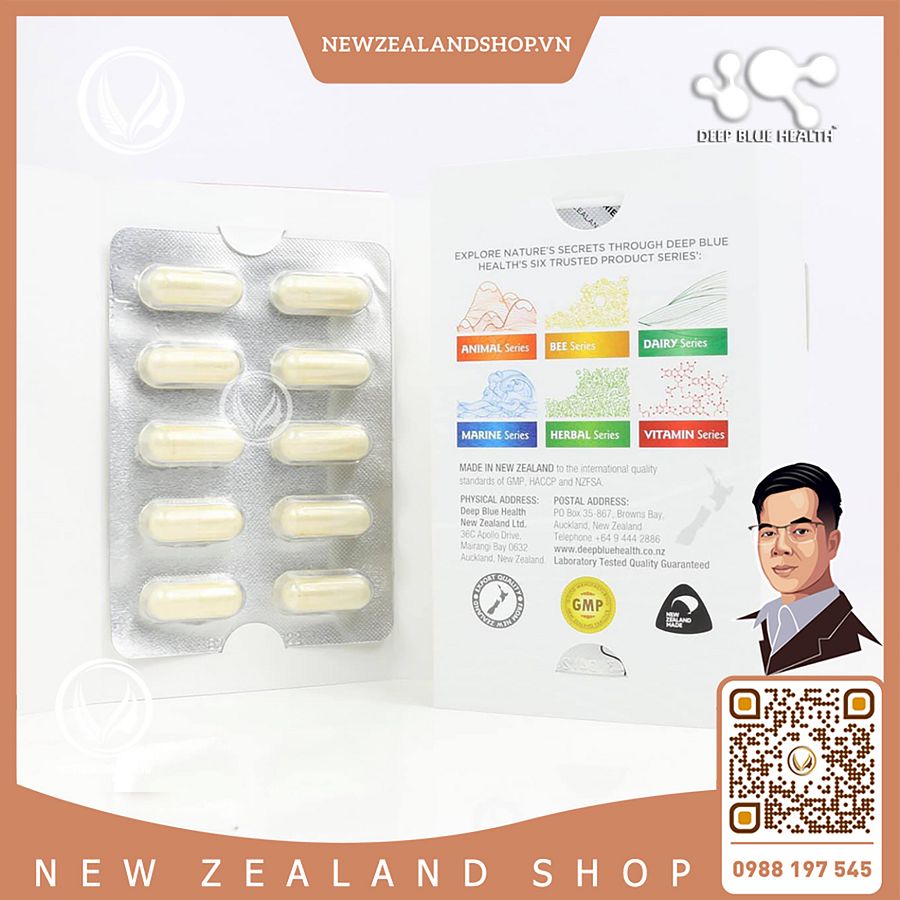 Viên uống trị mụn, dưỡng móng, ngăn rụng tóc Deep Blue Health HSN 30 viên product image (6)