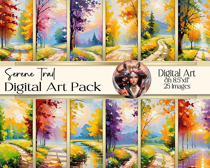 Serene Trail Digital Art Collection product image (1)