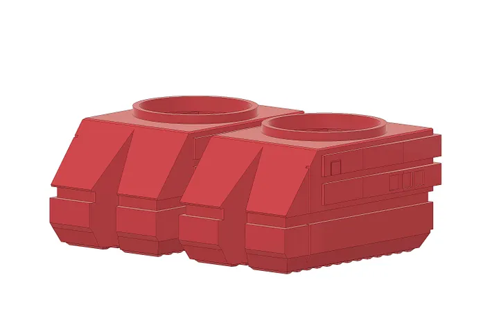 Star Wars-Inspired Gonk Droid Feet 3D Model product image (1)