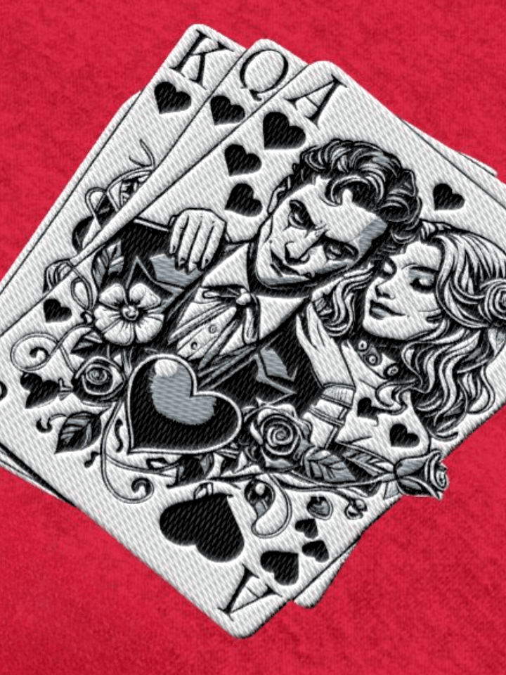 "LOVE IS A WILD CARD" / EMBROIDERED HOODIE product image (2)