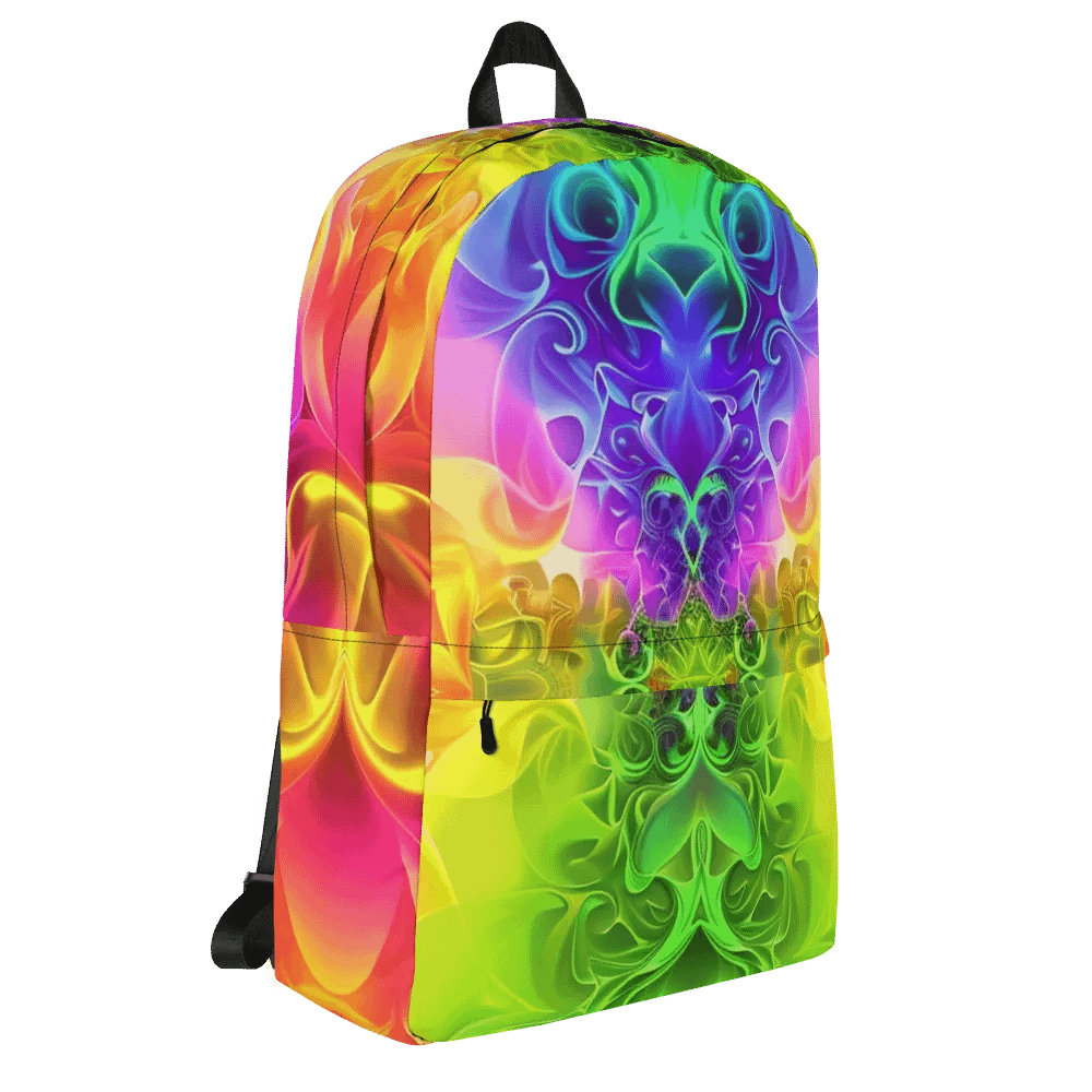 Rainbow Fractal Backpack - Fun Style & Function product image (12)