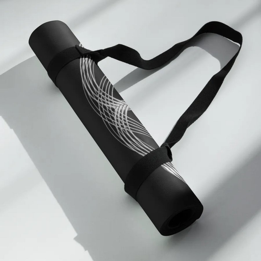 Yoga Mat - Black - Co Founder Shaumarai - White HApex Gear White Logo product image (6)