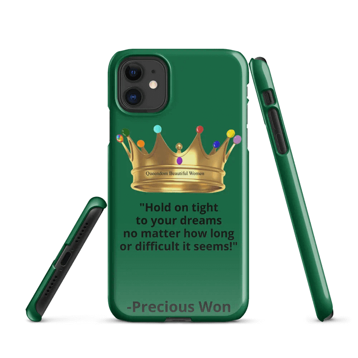 Queendom Beautiful Women iPhone® Snap Case (Green/Emerald) product image (1)