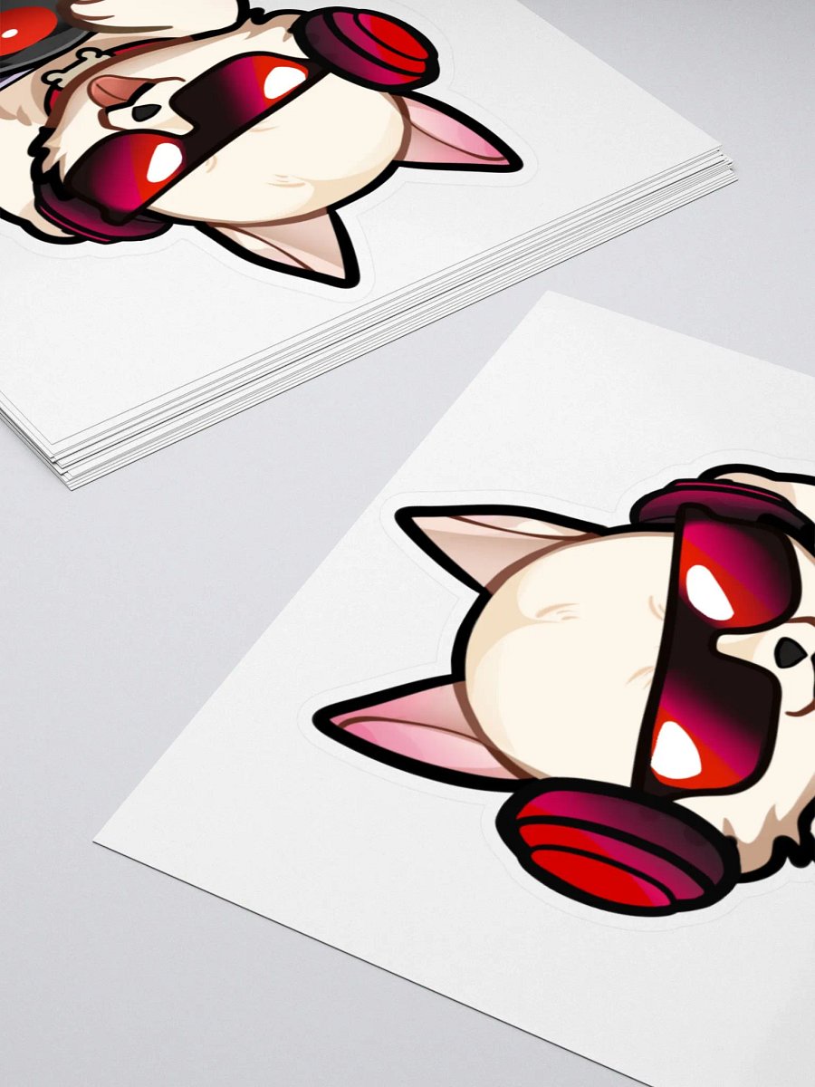 DJ Woof Kiss Cut Stickers product image (4)