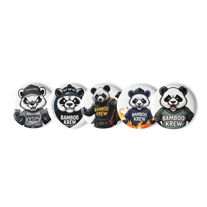 Bamboo Krew Panda Pin Set product image (1)