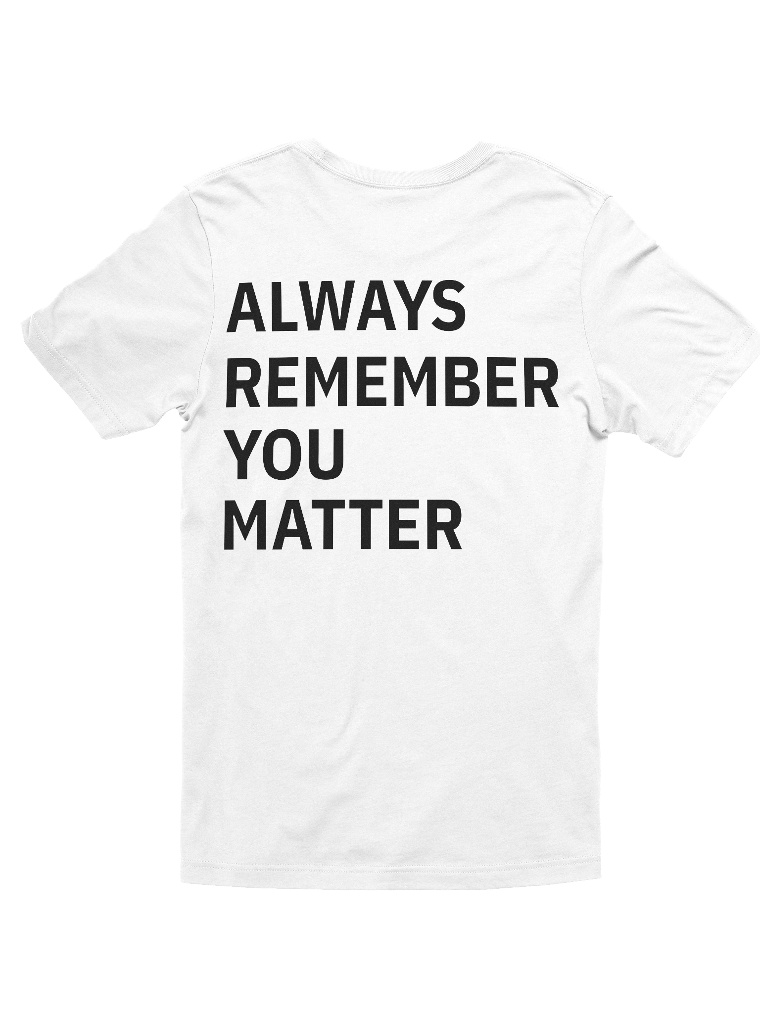 You Matter Double Sided Tee White product image (2)