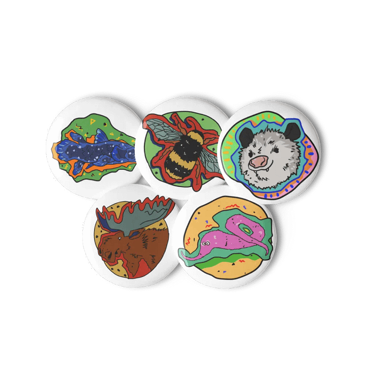 Vaporanimals badge set product image (1)