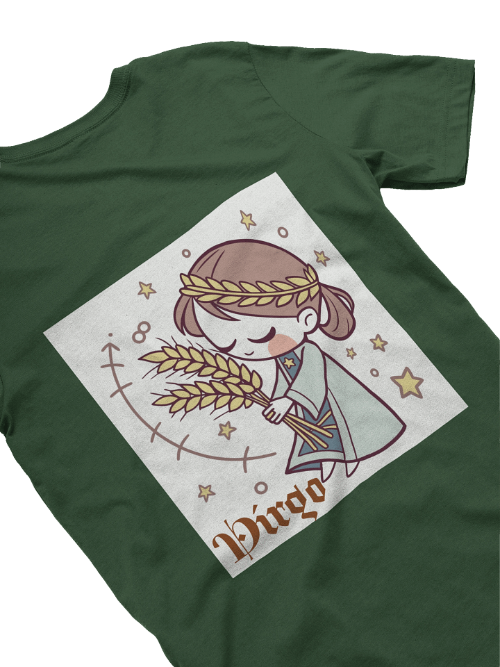 Whimsical Virgo Wheat Cartoon T-Shirt product image (97)