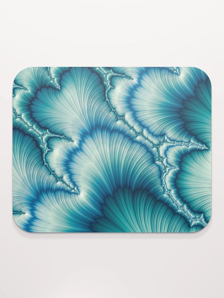 Feathered Blue Fractal Mouse Pad product image (2)