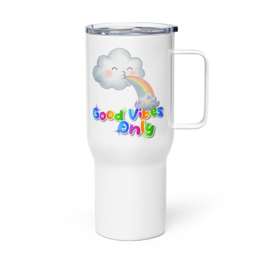 Good Vibes Rainbow Stainless Steel Travel Mug product image (4)