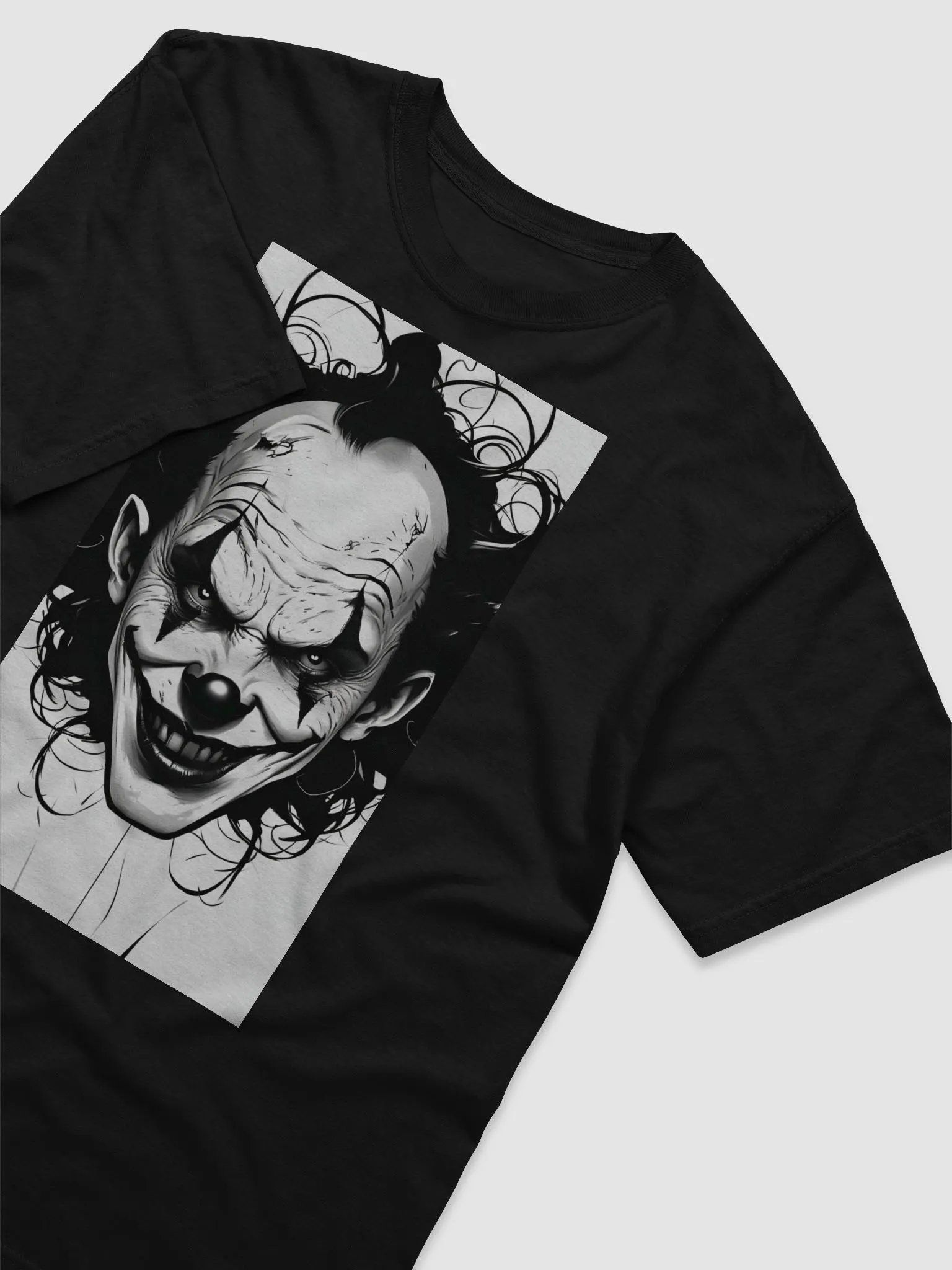 Sinister Clown Face Illustration T-Shirt product image (3)
