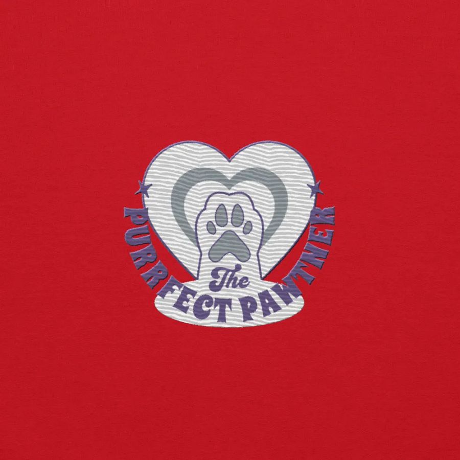 The Purrfect Pawtner!❤️ (Embroidered Hoodie) product image (2)