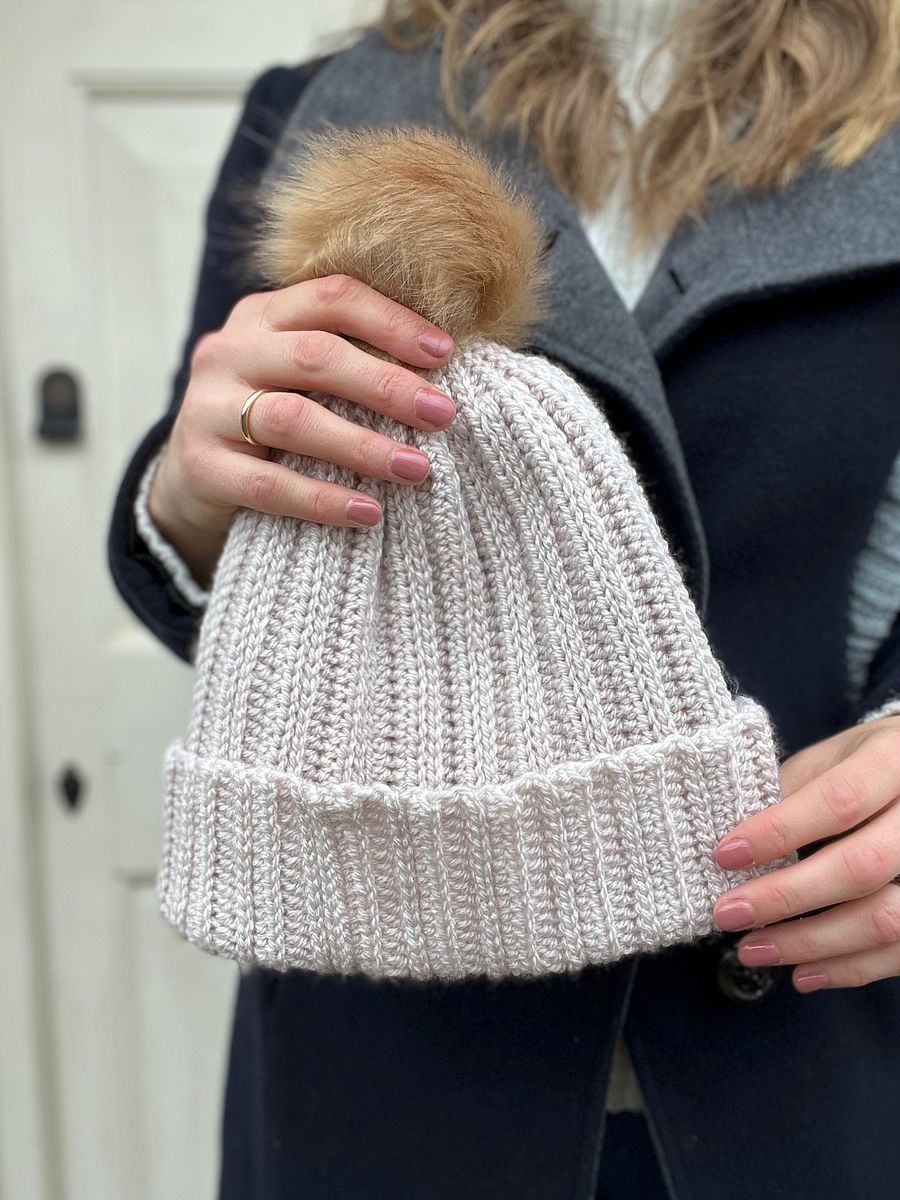 Bingley Easy Crochet Hat Pattern with Ribbed Stitches product image (7)