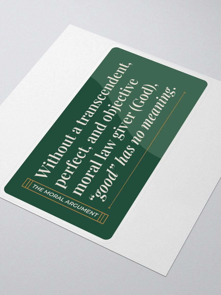 Moral Argument Sticker product image (3)