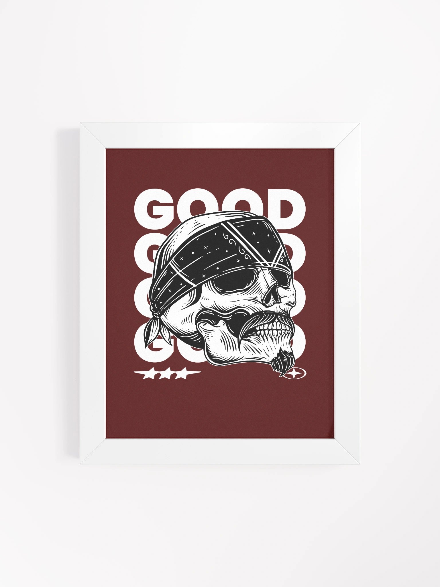 Good Vibes Skull Framed Poster product image (4)