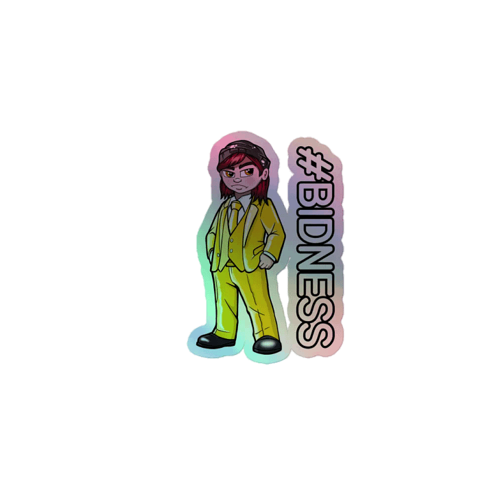 Chad The Realest - Mayor #BIDNESS Holographic Sticker product image (1)